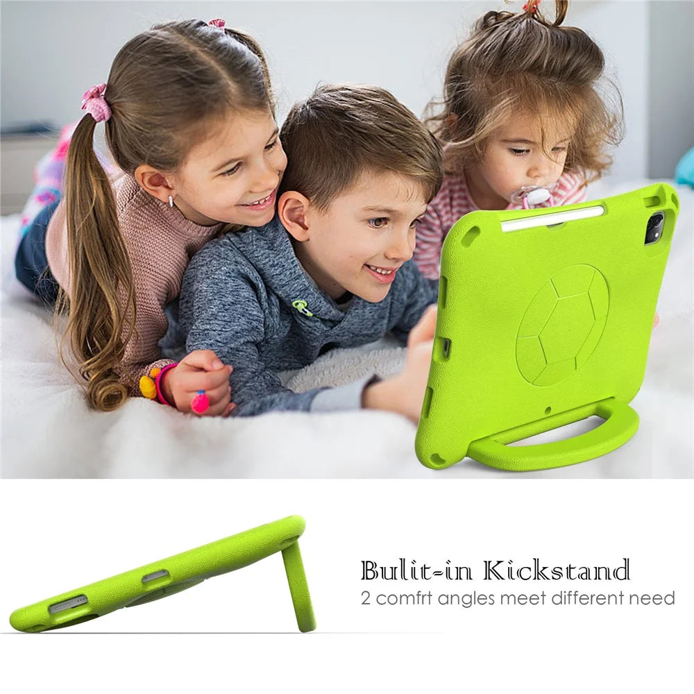For iPad Pro 11 (2025) / 11 (2024) / (2018) / (2020) / (2021) / iPad Air (2022) / (2020) Case Kickstand EVA Tablet Cover - Green - 5