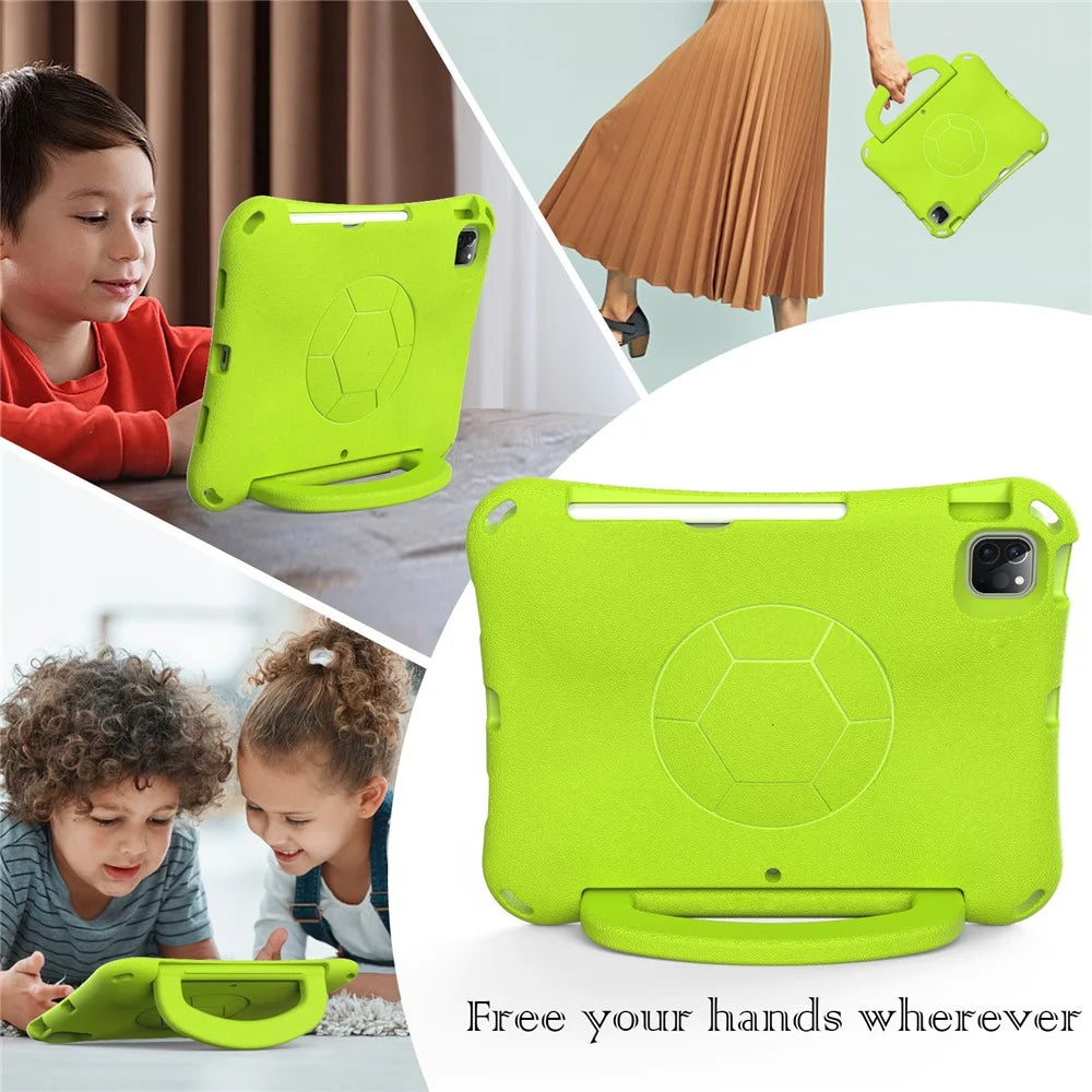 For iPad Pro 11 (2025) / 11 (2024) / (2018) / (2020) / (2021) / iPad Air (2022) / (2020) Case Kickstand EVA Tablet Cover - Green - 6