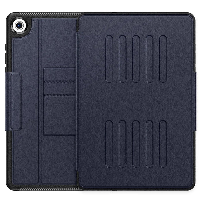 For Samsung Galaxy Tab A11+ / A9+ Case 5-Level Stand Pen Slot Tablet Cover - Navy Blue - 2