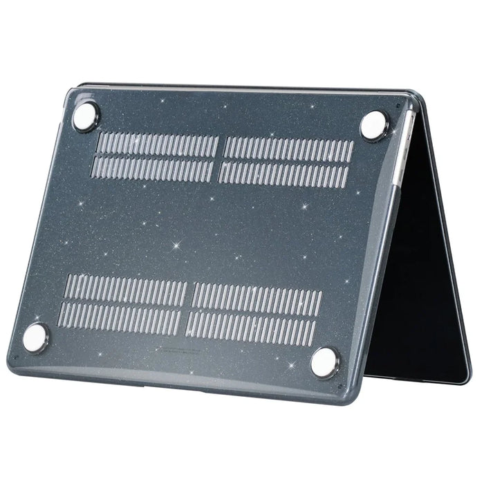 For Macbook Air 15 inch (2026) A3448 / (2025) A3241 / (2024) A311 / (2023) A2941 Laptop Case Plastic Starry Sky Notebook Shell - Black - 5