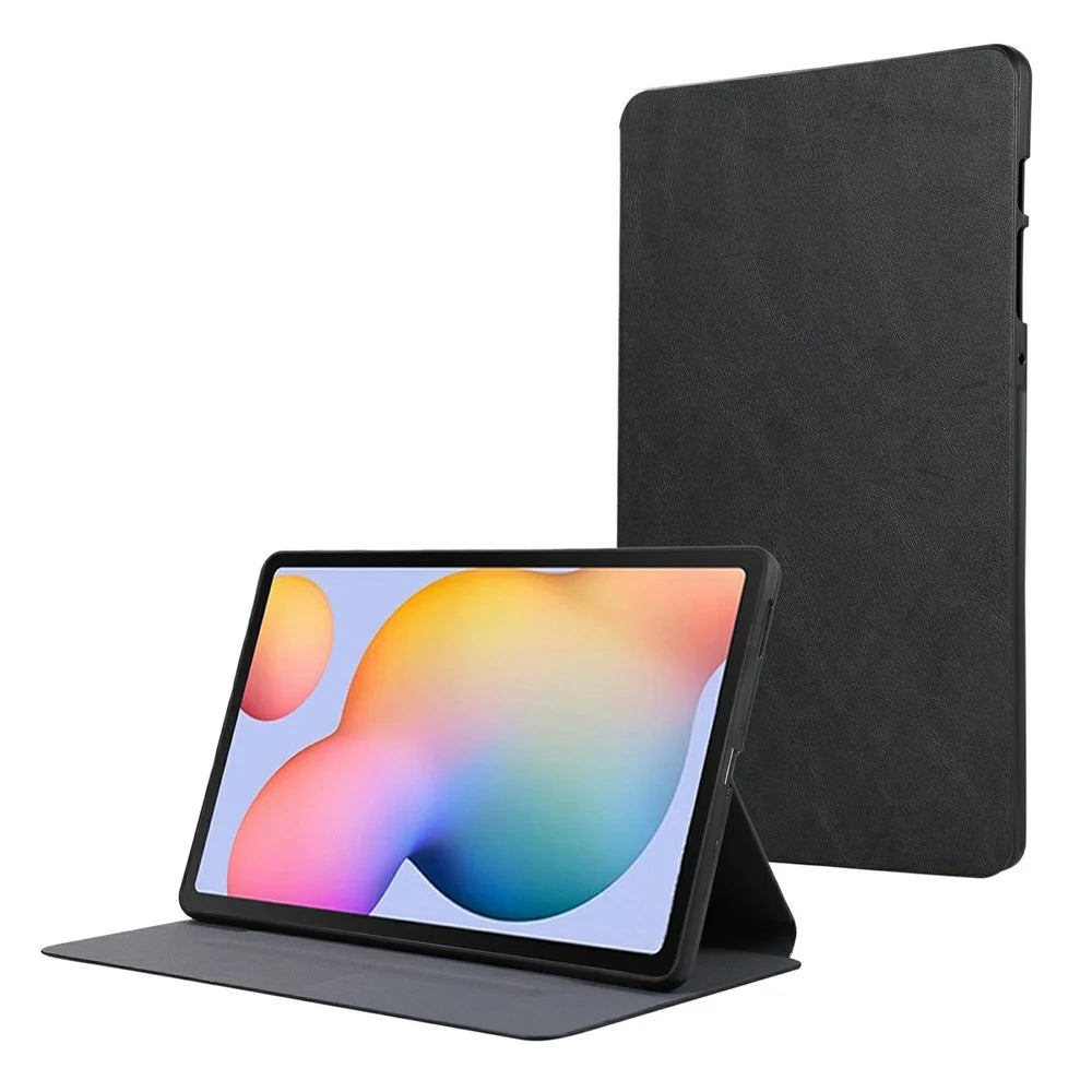 For Samsung Galaxy Tab S6 Lite (2024) / S6 Lite (2022) / S6 Lite (2020) Leather Case Protective Tablet Cover - Black - 1