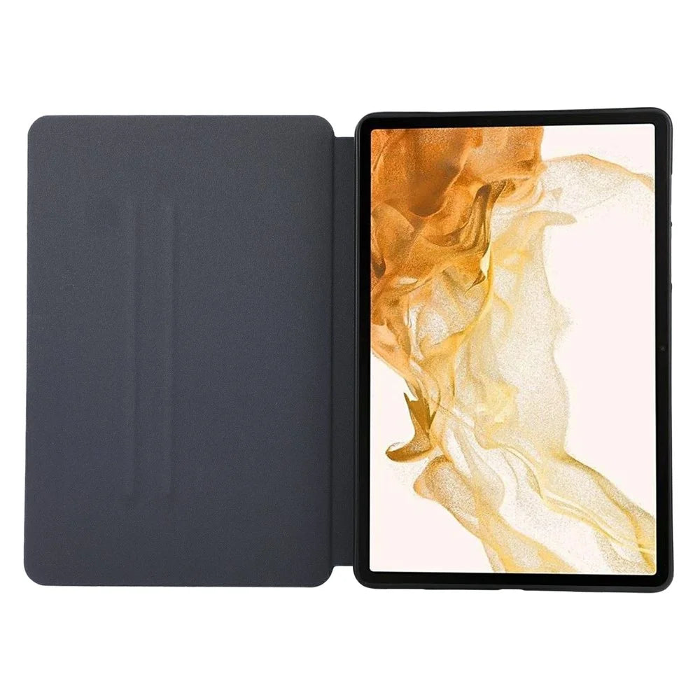 For Samsung Galaxy Tab S9+ / Tab S9 FE+ Stand Case Minimalist Leather Tablet Cover - Blue - 2