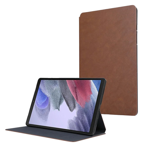For Samsung Galaxy Tab A11+ / A9+ Case PU Leather Shockproof Tablet Cover with Stand - Brown - 1