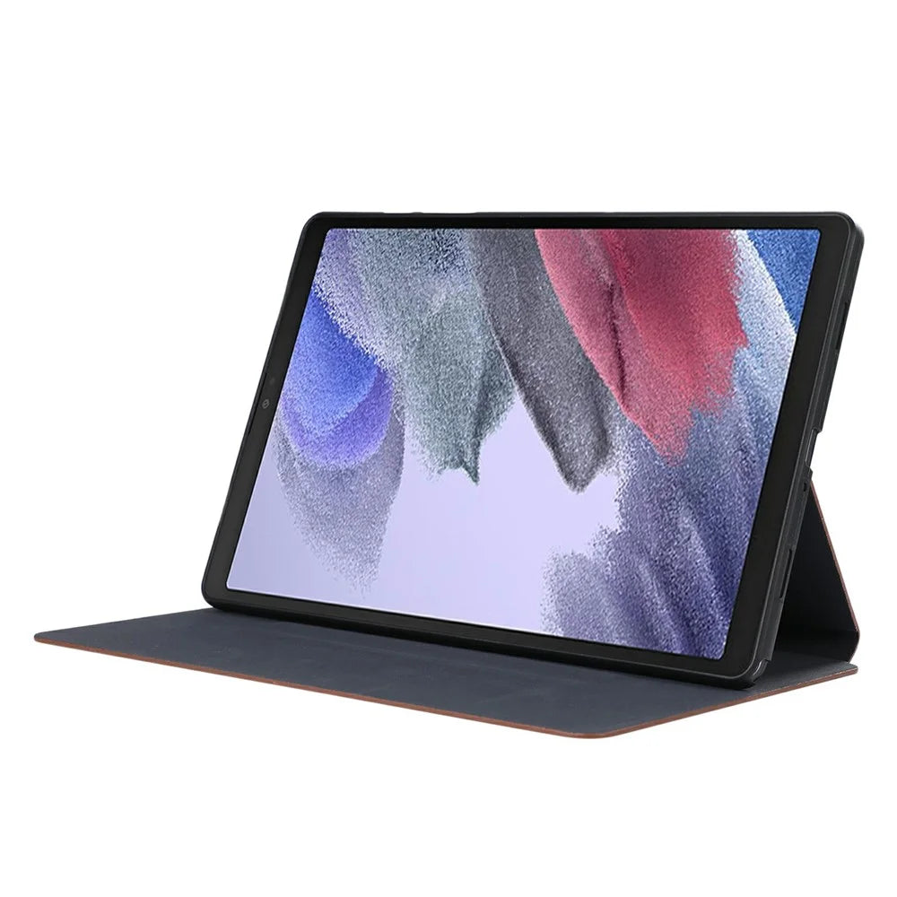 For Samsung Galaxy Tab A11+ / A9+ Case PU Leather Shockproof Tablet Cover with Stand - Brown - 3