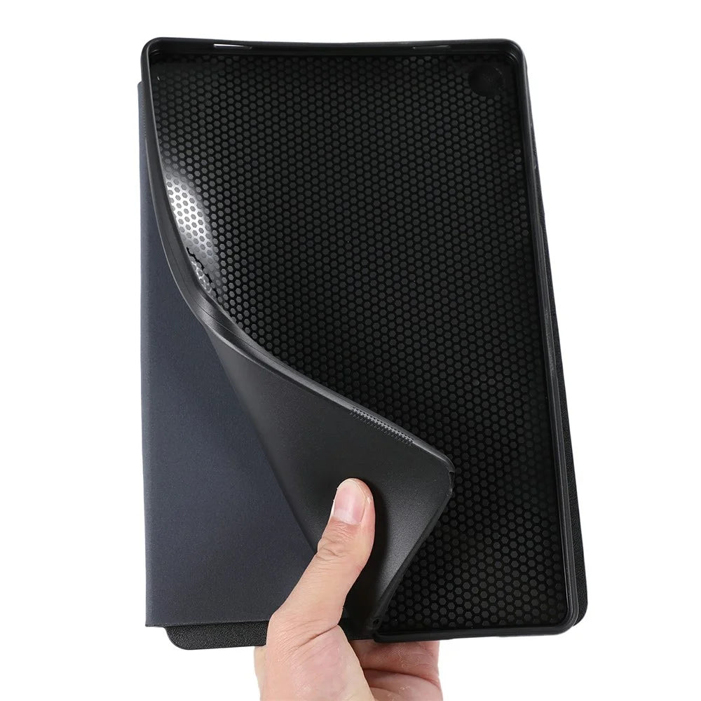 For Samsung Galaxy Tab A11+ / A9+ Case PU Leather Shockproof Tablet Cover with Stand - Brown - 5