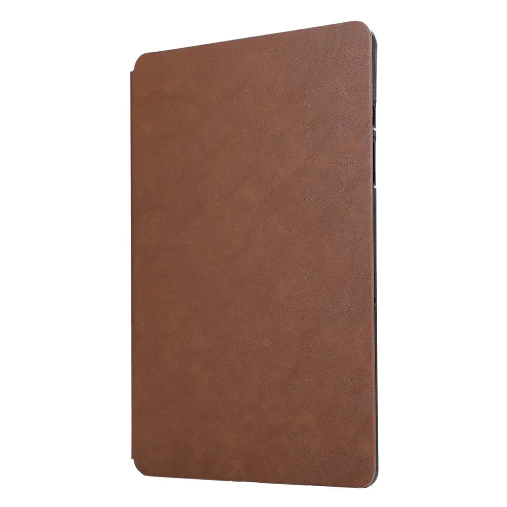 For Samsung Galaxy Tab A11+ / A9+ Case PU Leather Shockproof Tablet Cover with Stand - Brown - 6