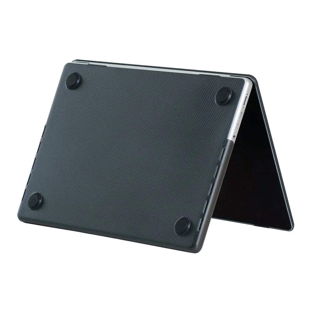 For Macbook Air 15 inch (2026) A3448 / (2025) A3241 / (2024) A311 / (2023) A2941 Case Dot Texture Hard PC Laptop Protector - Black - 3