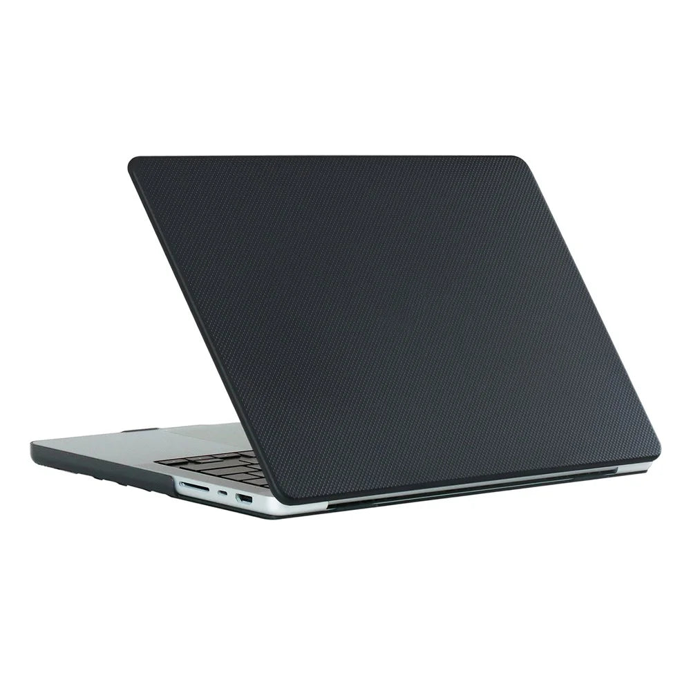 For Macbook Air 15 inch (2026) A3448 / (2025) A3241 / (2024) A311 / (2023) A2941 Case Dot Texture Hard PC Laptop Protector - Black - 4