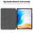For Oppo Pad Go / Pad Air 2 Case PC+Leather Auto Wake Sleep Protective Shell with Tri-fold Stand - Rose Gold - 2