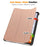 For Oppo Pad Go / Pad Air 2 Case PC+Leather Auto Wake Sleep Protective Shell with Tri-fold Stand - Rose Gold - 3