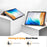 For Oppo Pad Go / Pad Air 2 Case PC+Leather Auto Wake Sleep Protective Shell with Tri-fold Stand - Rose Gold - 4