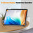 For Oppo Pad Go / Pad Air 2 Case PC+Leather Auto Wake Sleep Protective Shell with Tri-fold Stand - Rose Gold - 5