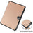 For Oppo Pad Go / Pad Air 2 Case PC+Leather Auto Wake Sleep Protective Shell with Tri-fold Stand - Rose Gold - 6