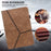 For Lenovo Tab M11 / Xiaoxin Pad 11 2024 Case PU Leather Card Holder Protective Stand Cover - Brown - 7