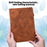 For Amazon Kindle Paperwhite (2024) / Kindle Colorsoft Case PU Leather E-Reader Cover with Card Slots Stand - Brown - 6