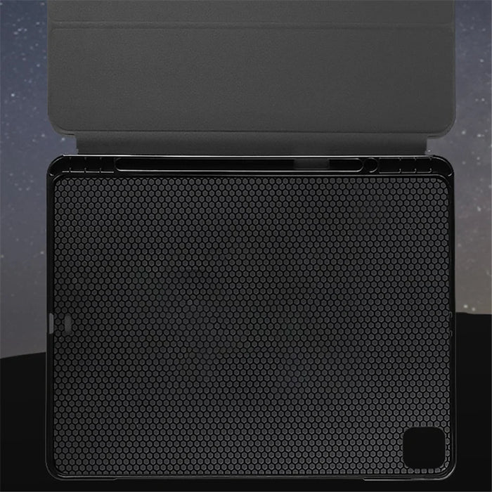 X-LEVEL For iPad Air (2020) / (2022) Case PU Leather+TPU Tablet Cover with Tri-Fold Stand - Black - 5