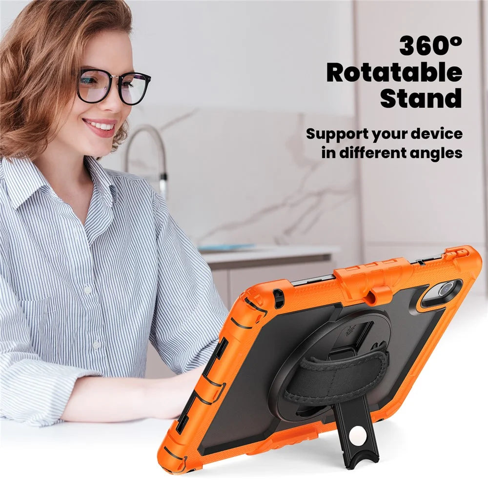For Lenovo Xiaoxin Pad 11 2025 / 2024 / Idea Tab / K11 Gen 2 / M11 / K11 LTE (2024) Case PC+Silicone Tablet Cover - Black+Orange - 5