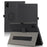 For TCL Tab 10 Gen 2 Tablet Case Stand Skin-touch PU Leather Full Protection Cover - Black - 1