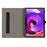 For TCL Tab 10 Gen 2 Tablet Case Stand Skin-touch PU Leather Full Protection Cover - Black - 2