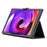 For T-Mobile REVVL Tab Case Skin-touch Leather Stand Tablet Cover with Wristband Design - Black - 3