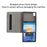 For T-Mobile REVVL Tab Case Skin-touch Leather Stand Tablet Cover with Wristband Design - Black - 5
