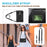 For Samsung Galaxy Tab Active5 SM-X300 Case Kickstand Rugged Tablet Cover with Shoulder Strap - Black - 6
