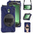 For Samsung Galaxy Tab Active 3 T570 / Tab Active5 X306B Case PC+Silicone Protective Cover with Shoulder Strap - Navy Blue - 2