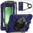 For Samsung Galaxy Tab Active 3 T570 / Tab Active5 X306B Case PC+Silicone Protective Cover with Shoulder Strap - Navy Blue - 4