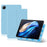 For vivo Pad3 Pro Case Origami Stand Magnetic Absorption PU Leather Tablet Cover - Blue - 1