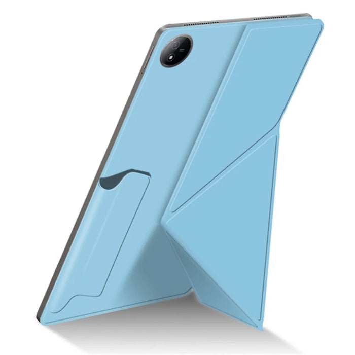 For vivo Pad3 Pro Case Origami Stand Magnetic Absorption PU Leather Tablet Cover - Blue - 5