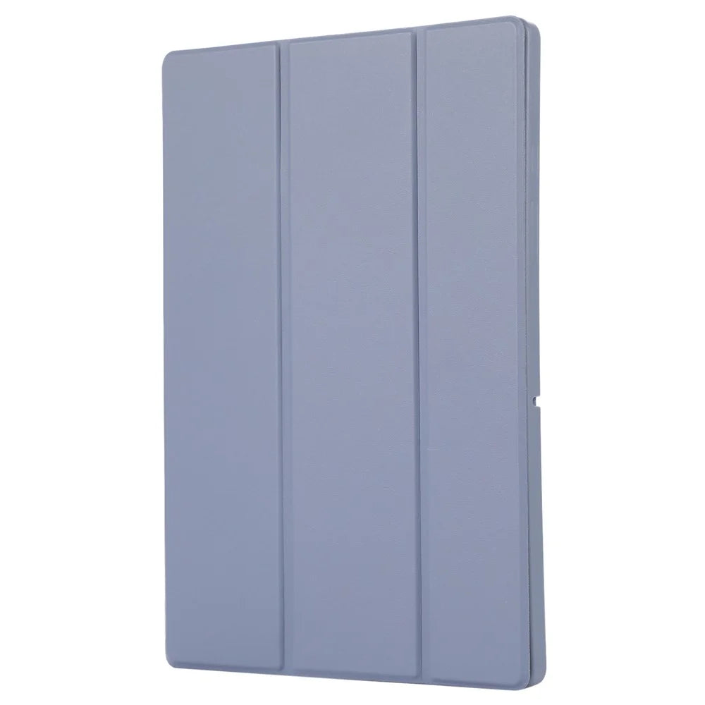 For Samsung Galaxy Tab A11+ / A9+ Case Tri-fold Stand PU Leather Tablet Cover with Pen Slot - Purple - 4
