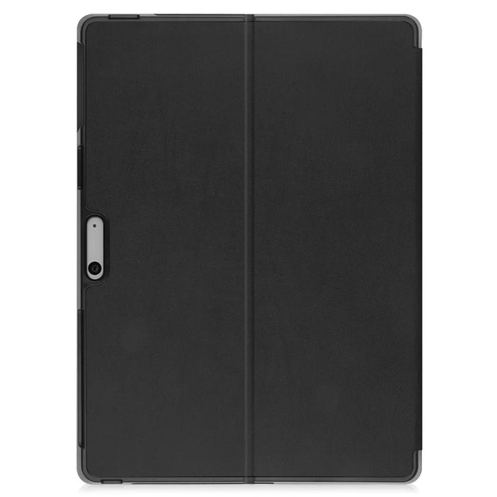 For Microsoft Surface Pro 11 / 10 / 9 Case PU Leather Folding Stand Folio Tablet Cover - Black - 7