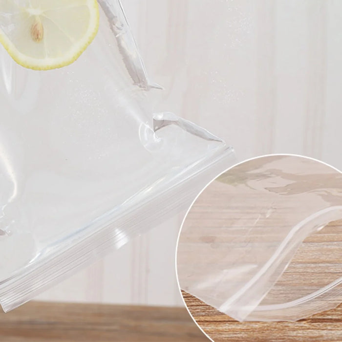 MX-054 100Pcs / Pack 26 x 38cm Sealable Zip Bags Resealable Clear PE Bags for Jewelry Snacks Seeds - 5