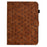 A9 For Amazon Fire HD 10 (2023) Case Card Slots Stand Rhombus Leather Tablet Cover - Brown - 2