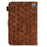 A9 For Amazon Fire HD 10 (2023) Case Card Slots Stand Rhombus Leather Tablet Cover - Brown - 3