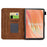 A9 For Amazon Fire HD 10 (2023) Case Card Slots Stand Rhombus Leather Tablet Cover - Brown - 4