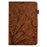 A8 For Amazon Fire HD 10 (2023) Stand Case Leather Tablet Cover with Card Slots - Brown - 2