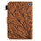 A8 For Amazon Fire HD 10 (2023) Stand Case Leather Tablet Cover with Card Slots - Brown - 3