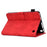 A7 For Amazon Fire HD 10 (2023) Tablet Case Flower Butterfly Imprinted Leather Cover with Card Slots - Red - 6
