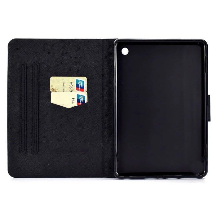 A2 For Amazon Fire HD 10 (2023) Case Pattern Printed PU Leather Tablet Cover with Card Slots - Colorful Pineapple - 4