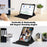 For iPad Pro 11 (2025) / 11 (2024) Case Leather+Acrylic Stand Tablet Cover with Bluetooth-compatible Keyboard - Black - 2