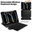 For iPad Pro 11 (2025) / 11 (2024) Case Leather+Acrylic Stand Tablet Cover with Bluetooth-compatible Keyboard - Black - 3