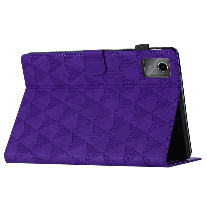 For Lenovo Tab M11 / Xiaoxin Pad 11 2024 Case Leather Stand Flip Tablet Cover with Card Holder - Purple - 4