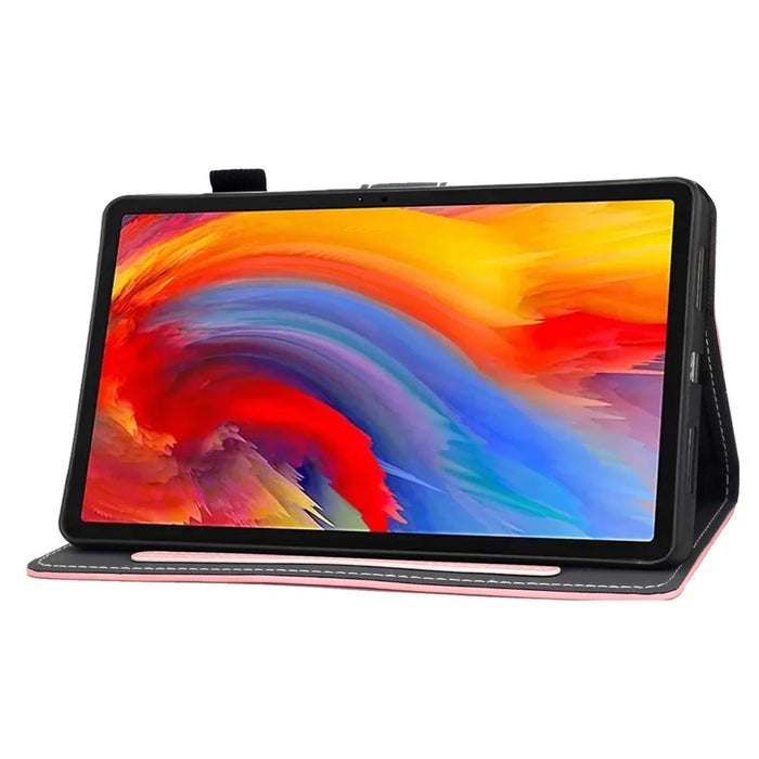 For Lenovo Tab M11 / Xiaoxin Pad 11 2024 Tablet Cover Shockproof Leather Card Holder Stand Case - Pink - 3