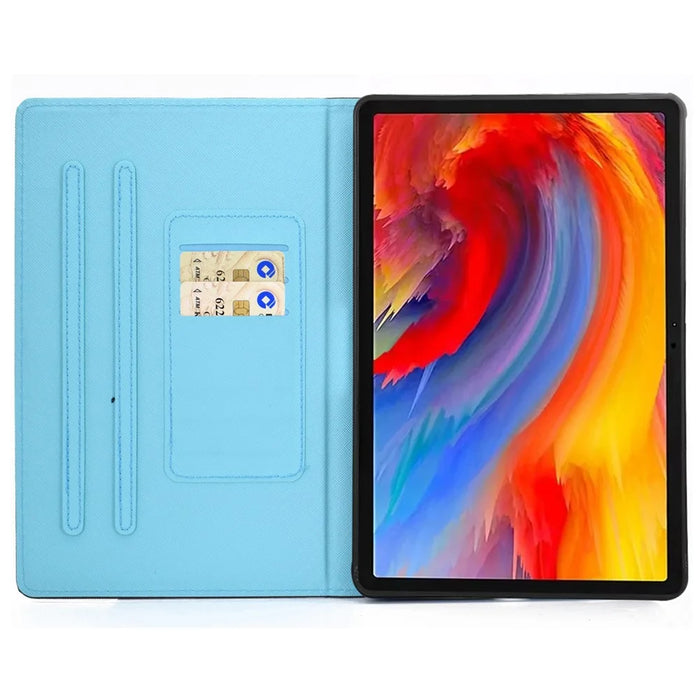 For Lenovo Tab M11 / Xiaoxin Pad 11 2024 Leather Case Pattern Printing Tablet Cover with Card Slots - Butterfly - 2