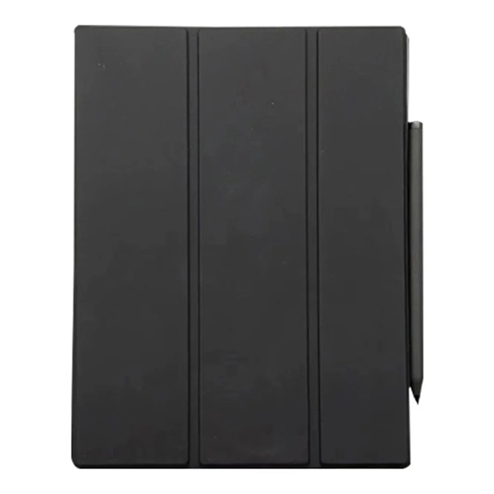 For Remarkable 2 Case Double-Side Magnetic PC+PU Leather Stand E-Reader Cover - Black - 1