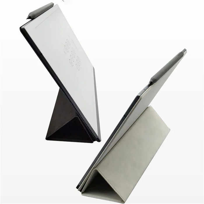 For Remarkable 2 Case Double-Side Magnetic PC+PU Leather Stand E-Reader Cover - Black - 5