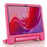 For Lenovo Tab M11 / Xiaoxin Pad 11 2024 Case Handle Kickstand EVA Tablet Cover - Rose - 4