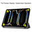 For iPad Pro 11 (2025) / 11 (2024) Case PC+PU Auto Wake Sleep Tablet Shell with Tri-fold Stand - Black - 3
