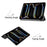 For iPad Pro 11 (2025) / 11 (2024) Case PC+PU Auto Wake Sleep Tablet Shell with Tri-fold Stand - Black - 6